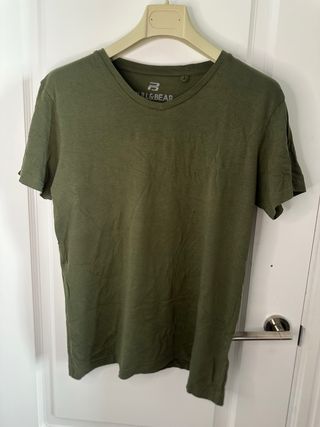 Camiseta Pull&Bear verde kaki