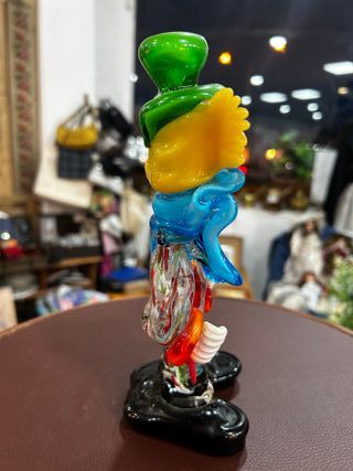 Figura de payaso en vidrio soplado – Murano