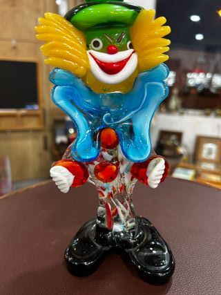 Figura de payaso en vidrio soplado – Murano