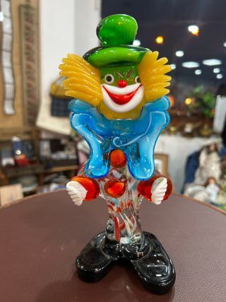 Figura de payaso en vidrio soplado – Murano