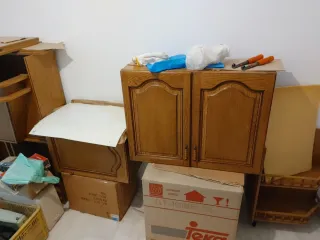 Muebles cocina, Placa GAS, Horno, Campana, fregade