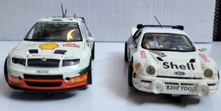 Skoda Fabia WRC y Ford RS 200 Scalextric