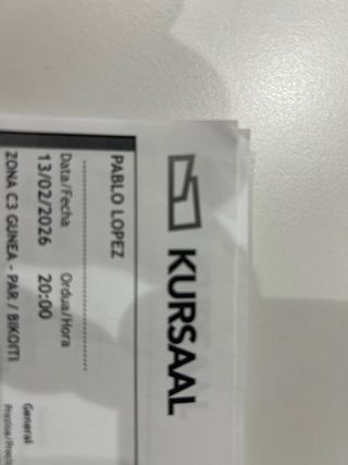 Kursaal Donostia Pablo López 13/02/2026