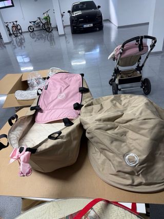 Carro de bebé Bugaboo camaleón 3,  rosa y beige