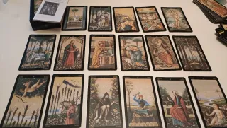Tarot Botticelli Caja Madera Tallada