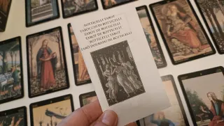Tarot Botticelli Caja Madera Tallada