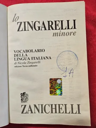 Zingarelli Minore - Vocabolario Della Lingua It...