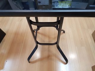 Mesa Alta Metal y Cristal Negra 27.5