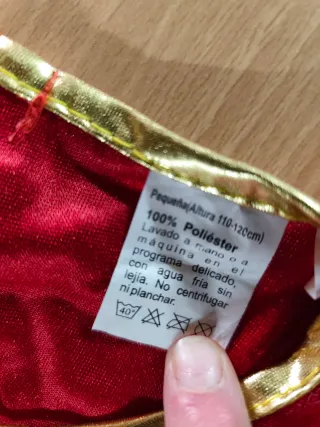 Disfraz Princesa Rojo Talla 4-6