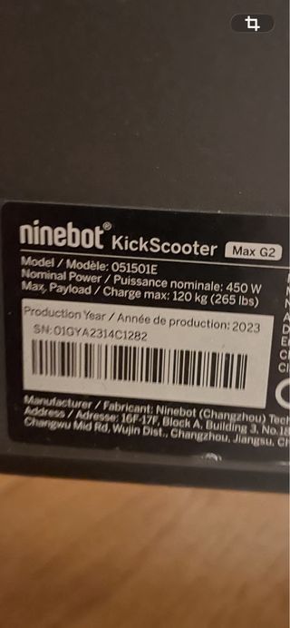 Patinete Eléctrico Segway Ninebot