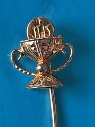 Aguja de corbata JHS Cáliz Dorado Antigua