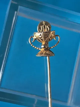 Aguja de corbata JHS Cáliz Dorado Antigua