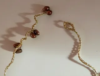 Collar "cascada" perlas naturales