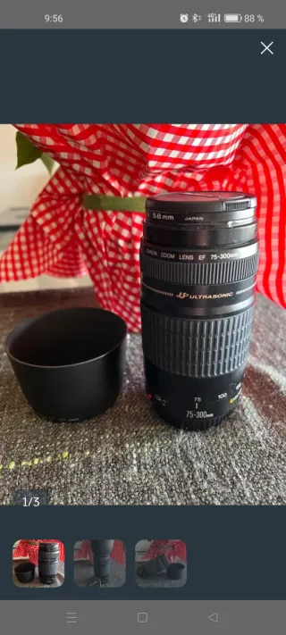 Teleobjetivo Canon EF 75-300mm