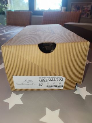 Bailarinas Massimo Dutti doradas