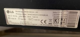 Horno Microondas LG Blanco