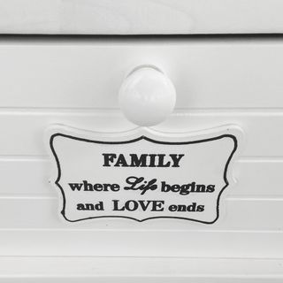 Mobiletto Shabby Chic Ingresso 3 Cassetti 57 cm