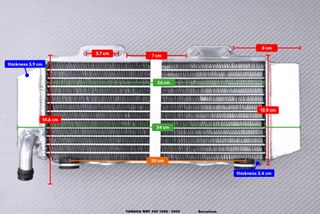 Radiadores Racing AVDB YAMAHA WRF 400 1998 - 2000