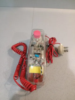 Telefono anni 80 trasparente funzionante