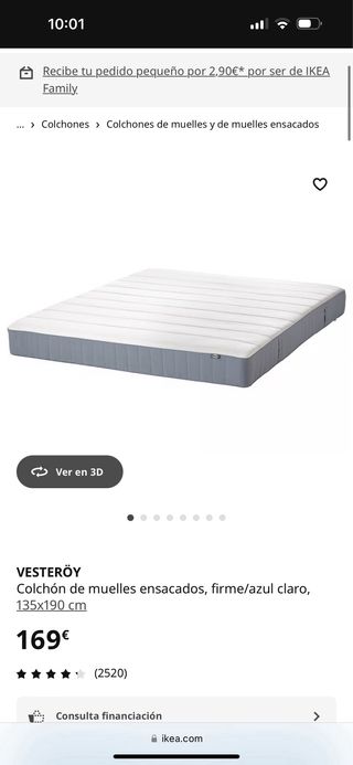 Cama Tatami Madera + Colchón Vesteroy