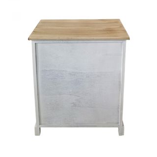 Cassettiera Shabby Chic 6 Cassetti Grigio 56 cm