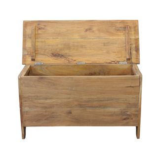 Baule Contenitore Legno Riciclato Massello 95 cm