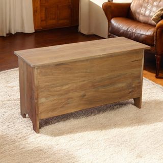 Baule Contenitore Legno Riciclato Massello 95 cm