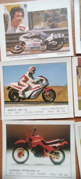 Cromos Motociclismo año 1987