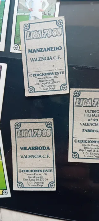 Cromos fútbol Valencia CF