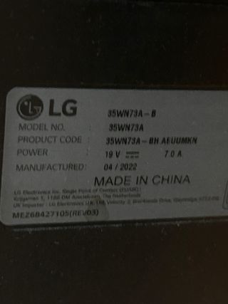 Pantalla Curva LG 35 Pulgadas