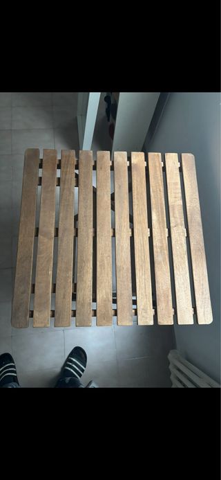 Mesa plegable de madera - con sillas SOLO 15€