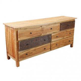 Cassettiera Legno Riciclato Eco 7 Cassetti 160 cm