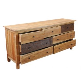 Cassettiera Legno Riciclato Eco 7 Cassetti 160 cm