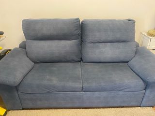 Sofá Cama Apertura Italiana Azul/Gris