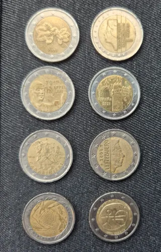 Pack 8 Monedas 2€ Conmemorativas