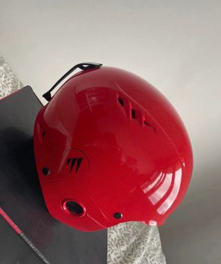 Casco y gafas Infantil Esquí Mountain Pro Rojo