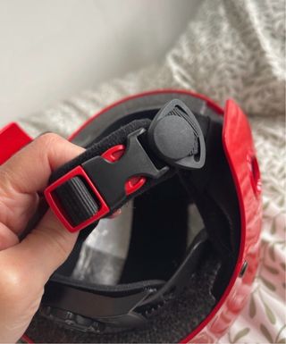 Casco y gafas Infantil Esquí Mountain Pro Rojo