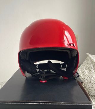 Casco y gafas Infantil Esquí Mountain Pro Rojo