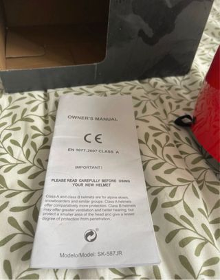 Casco y gafas Infantil Esquí Mountain Pro Rojo