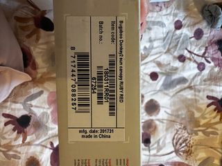 Capota Bugaboo Donkey color ruby red.