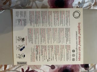 Capota Bugaboo Donkey color ruby red.