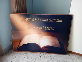 Quadro con frase biblica Giosuè 24