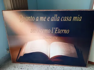 Quadro con frase biblica Giosuè 24