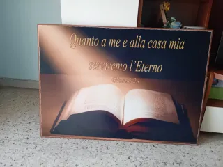 Quadro con frase biblica Giosuè 24