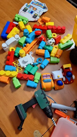 Lote Juguetes Construcción y Vehículos