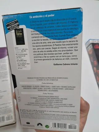 Lote 3 Películas VHS: El Padrino, Ocean's Eleven