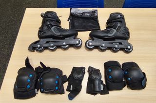 Patines Oxelo Talla 42 y Protecciones