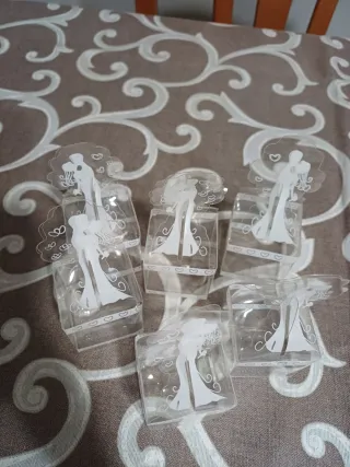6 Scatoline per confetti tema sposi