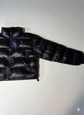 Chaqueta Bomber Ralph Lauren Mujer Negra Puffer