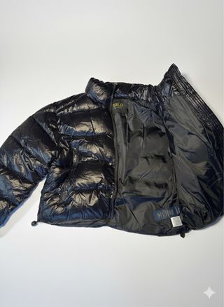Chaqueta Bomber Ralph Lauren Mujer Negra Puffer